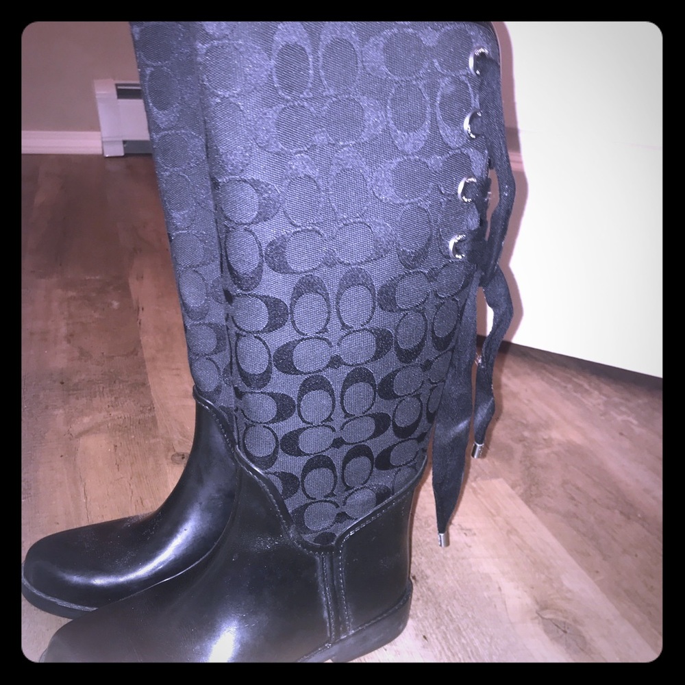 Coach rain boots